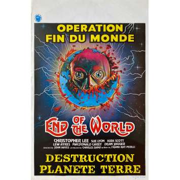 DESTRUCTION PLANETE TERRE Affiche de cinéma- 35x55 cm. - 1977 - Christopher Lee, John Hayes