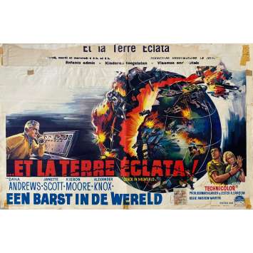 CRACK IN THE WORLD Movie Poster- 14x21 in. - 1964 - Andrew Marton, Dana Andrews