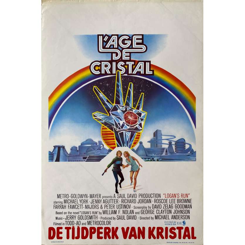 Affiche de film belge de L'AGE DE CRISTAL - 35x55 cm.