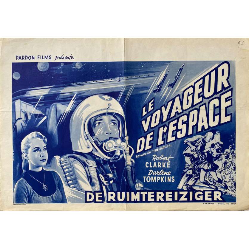 BEYOND THE TIME BARRIER Movie Poster- 14x21 in. - 1960 - Edgar G. Ulmer, Robert Clarke