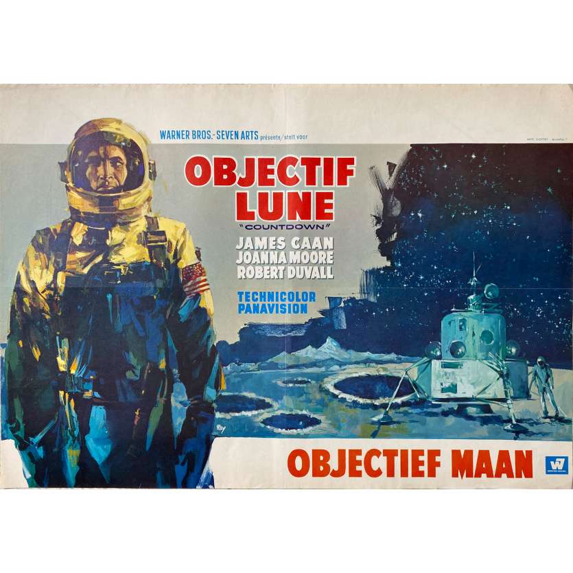 OBJECTIF LUNE Affiche de cinéma- 35x55 cm. - 1967 - James Caan, Robert Altman