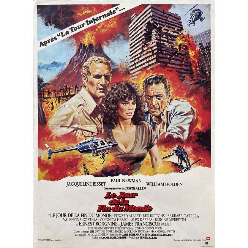 WHEN TIME RAN OUT Movie Poster- 15x21 in. - 1980 - James Goldstone, Paul Newman