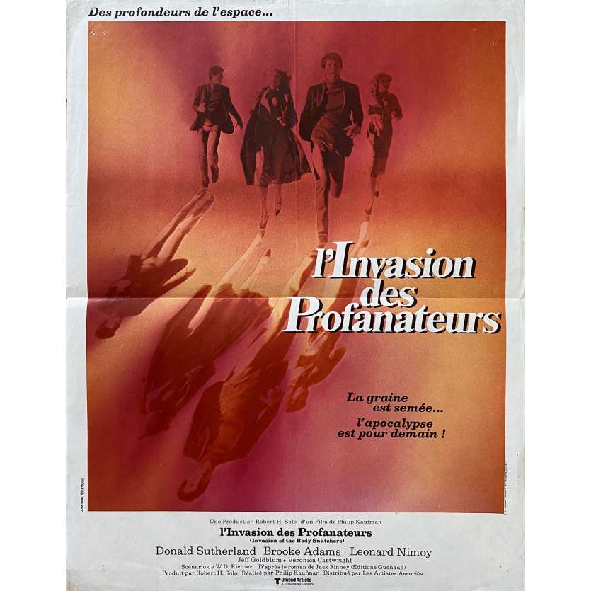 L'INVASION DES PROFANATEURS Affiche de cinéma- 40x54 cm. - 1978 - Donald Sutherland, Philip Kaufman