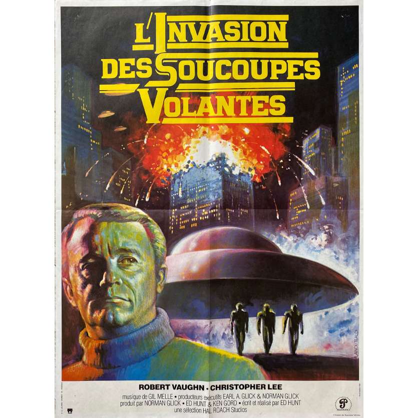 L'INVASION DES SOUCOUPES VOLANTES Affiche de cinéma- 60x80 cm. - 1977 - Robert Vaughn, Ed Hunt