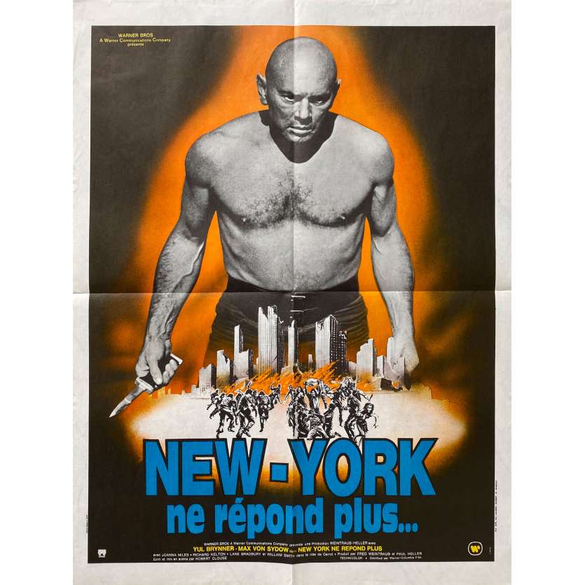 NEW YORK NE REPOND PLUS Affiche de cinéma- 60x80 cm. - 1975 - Yul Brynner, Robert Clouse
