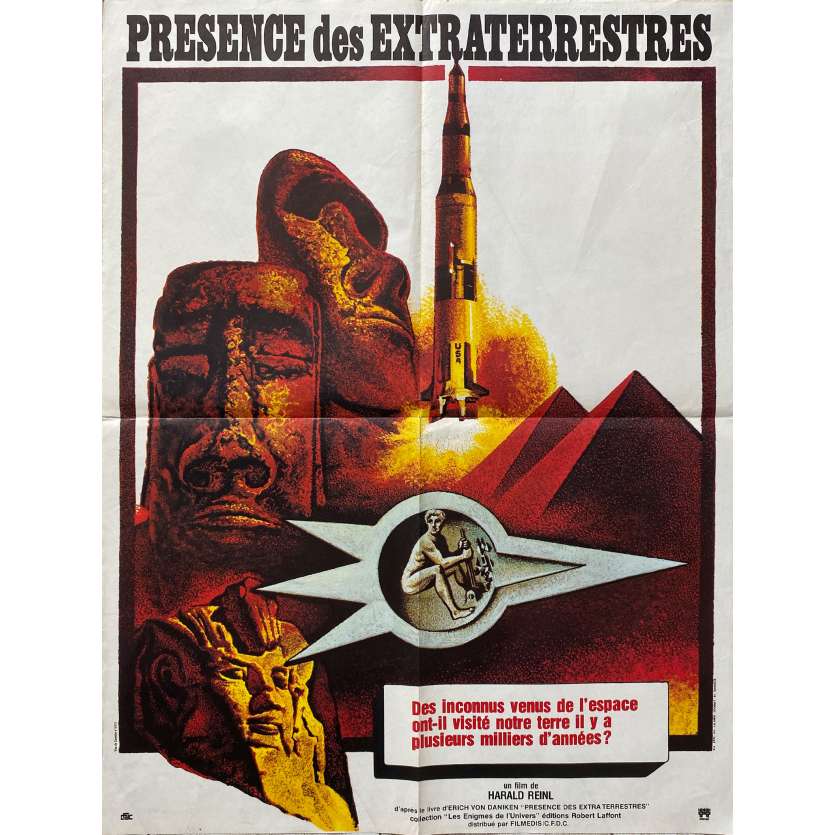CHARIOTS OF THE GODS Movie Poster- 23x32 in. - 1970 - Harald Reinl, Heinz-Detlev Bock