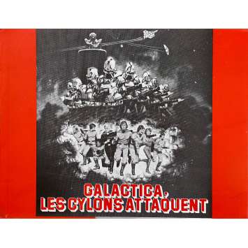 GALACTICA LES CYLONS ATTAQUENT Synopsis 4p - 21x30 cm. - 1979 - Dirk Benedict, Vince Edwards