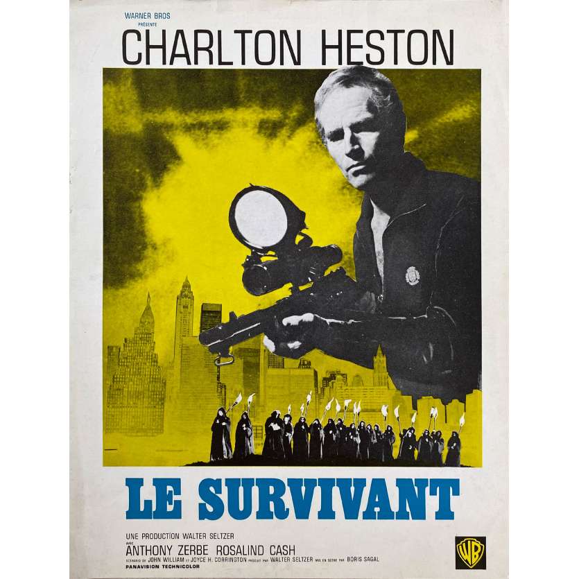LE SURVIVANT Synopsis 2p - 21x30 cm. - 1971 - Charlton Heston, Boris Sagal
