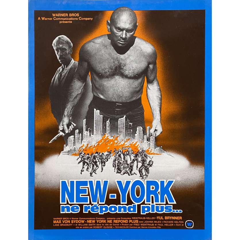 NEW YORK NE REPOND PLUS Synopsis 2p - 21x30 cm. - 1975 - Yul Brynner, Robert Clouse