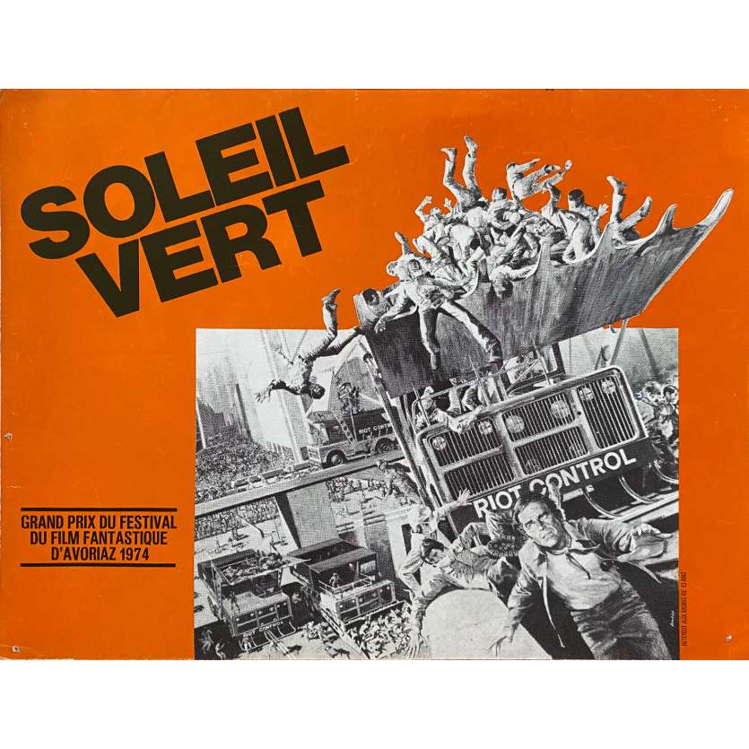 SOLEIL VERT Synopsis 4p - 21x30 cm. - 1973 - Charlton Heston, Richard Fleisher
