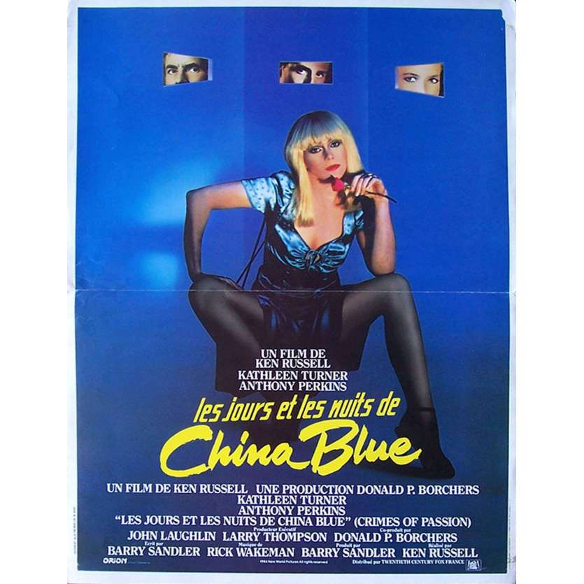CHINA BLUE Affiche 40x60 '84 Kathleen Turner Ken Russel Movie Poster