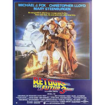BACK TO THE FUTURE III Movie Poster- 15x21 in. - 1990/R2000 - Robert Zemeckis, Michael J. Fox