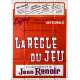 LA REGLE DU JEU Affiche de cinéma- 120x160 cm. - 1939/R1960 - Marcel Dalio, Jean Renoir