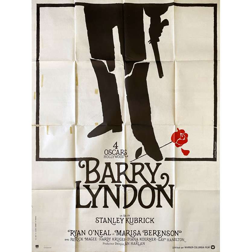 BARRY LYNDON Affiche de film - 1ère Sortie - 120x160 cm. - 1976 - Ryan O'Neil, Stanley Kubrick