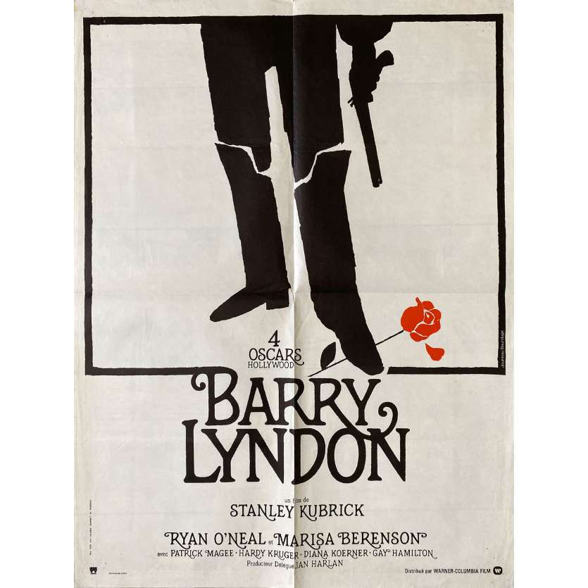 BARRY LYNDON Original Movie Poster- 23x32 in. - 1976 - Stanley Kubrick, Ryan O'Neil