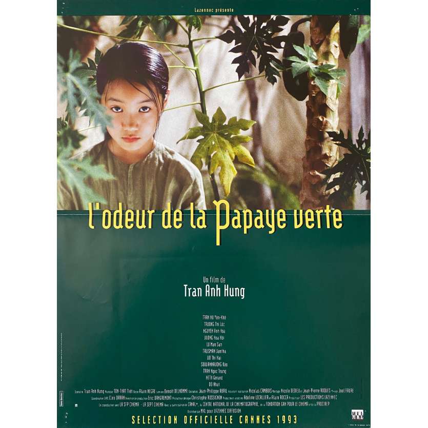L'ODEUR DE LA PAPAYE VERTE Affiche de film- 40x54 cm. - 1993 - Nu Yên-Khê Tran, Anh Hung Tran