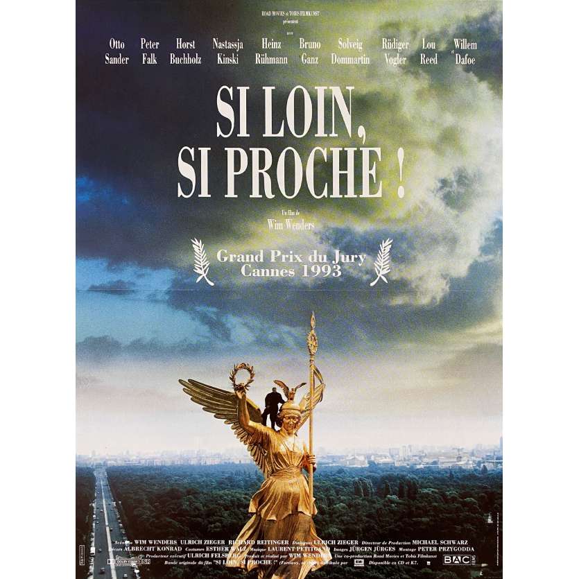 SI LOIN SI PROCHE Affiche de film- 40x54 cm. - 1993 - Bruno Ganz, Peter Falk, Wim Wenders