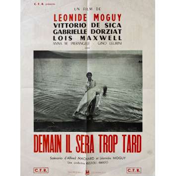 DEMAIN IL SERA TROP TARD Affiche de film- 50x70 cm. - 1950 - Vittorio De Sica, Léonide Moguy
