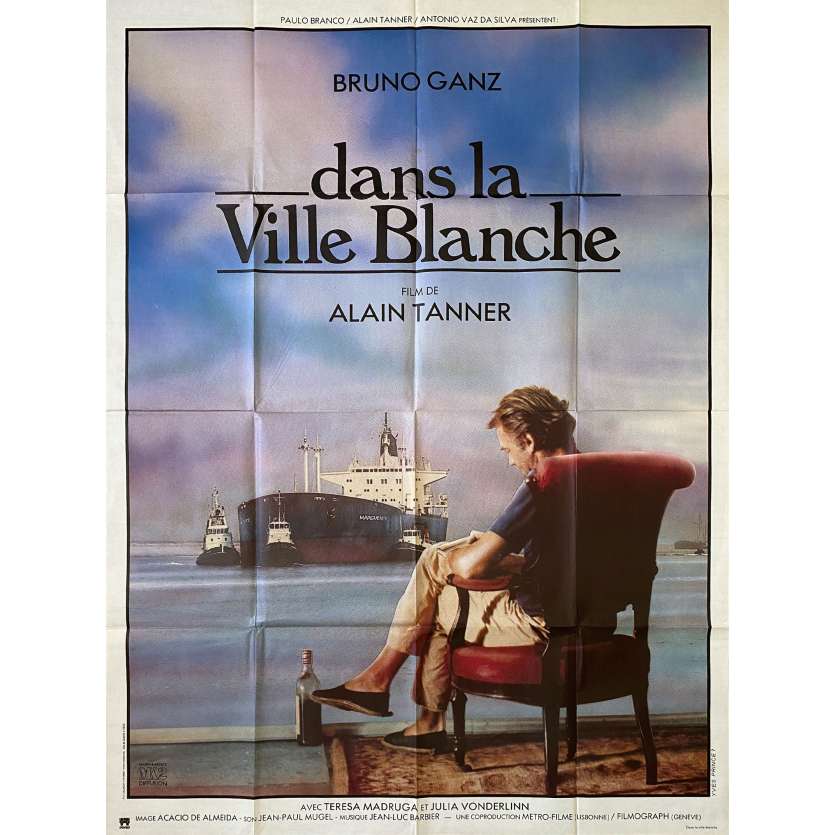 IN THE WHITE CITY Movie Poster- 47x63 in. - 1983 - Alain Tanner, Bruno Ganz