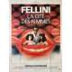 CITY OF WOMEN Movie Poster- 47x63 in. - 1980 - Federico Fellini, Marcello Mastroianni