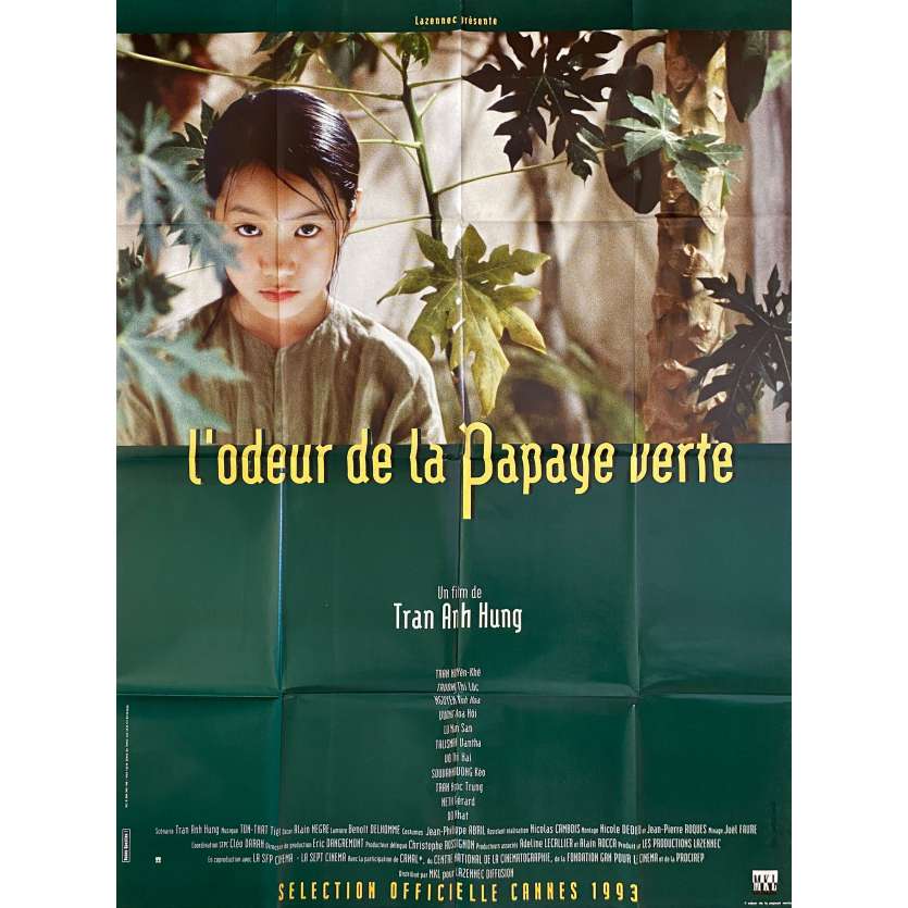 THE SENT OF GREEN PAPAYA Movie Poster- 47x63 in. - 1993 - Anh Hung Tran, Nu Yên-Khê Tran