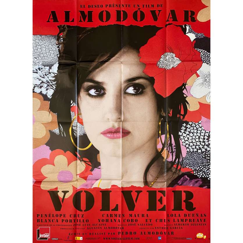 VOLVER Affiche de film- 120x160 cm. - 2006 - Penelope Cruz, Pedro Almodovar