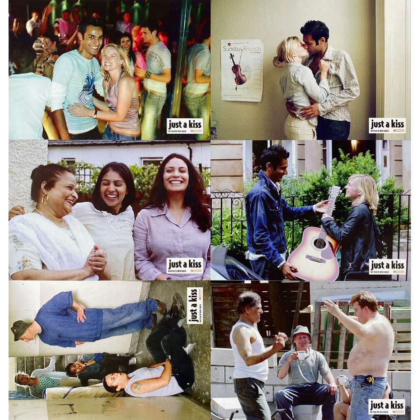 A FOND KISS Lobby Cards x6 - 9x12 in. - 2004 - Ken Loach, Atta Yaqub