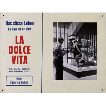LA DOLCE VITA Lobby Card N01 - 14x18 in. - 1960 - Federico Fellini, Mastroianni, Ekberg