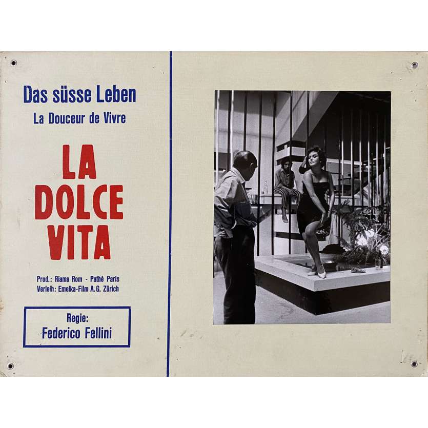 LA DOUCEUR DE VIVRE Photo de film N01 - 35x44 cm. - 1960 - Mastroianni, Ekberg, Federico Fellini