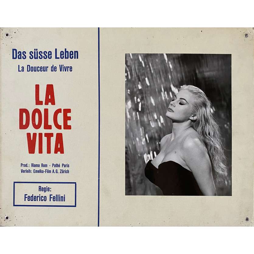 LA DOLCE VITA Lobby Card N03 - 14x18 in. - 1960 - Federico Fellini, Mastroianni, Ekberg