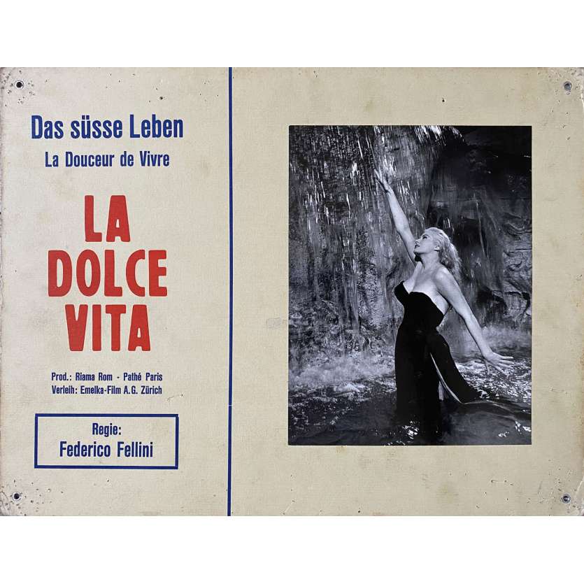 LA DOLCE VITA Lobby Card N04 - 14x18 in. - 1960 - Federico Fellini, Mastroianni, Ekberg