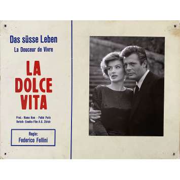 LA DOUCEUR DE VIVRE Photo de film N05 - 35x44 cm. - 1960 - Mastroianni, Ekberg, Federico Fellini