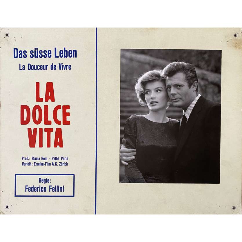 LA DOUCEUR DE VIVRE Photo de film N05 - 35x44 cm. - 1960 - Mastroianni, Ekberg, Federico Fellini