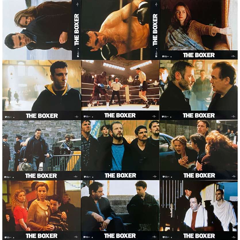 THE BOXER Lobby Cards x12 - 9x12 in. - 1997 - Jim Sheridan, Daniel Day-Lewis