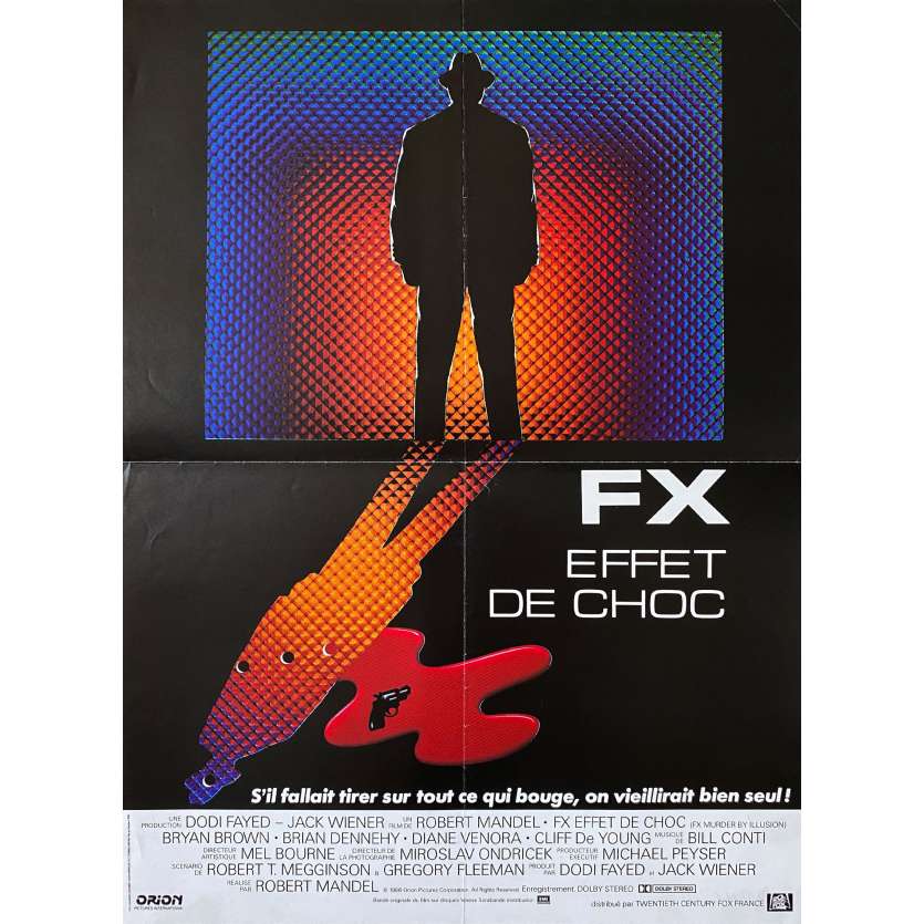 F/X EFFETS DE CHOC Affiche de film- 40x54 cm. - 1986 - Bryan Brown, Robert Mandel