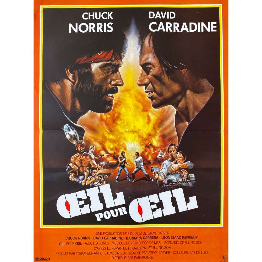 LONE WOLF McQUADE Movie Poster- 15x21 in. - 1983 - Steve Carver, Chuck Norris, David Carradine