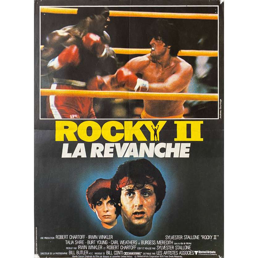 ROCKY 2 Affiche de film- 40x54 cm. - 1979 - Carl Weathers, Sylvester Stallone