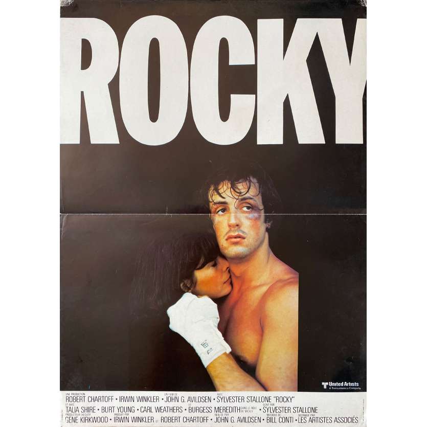 ROCKY Affiche de film- 40x54 cm. - 1976 - Sylvester Stallone, John G. Avildsen