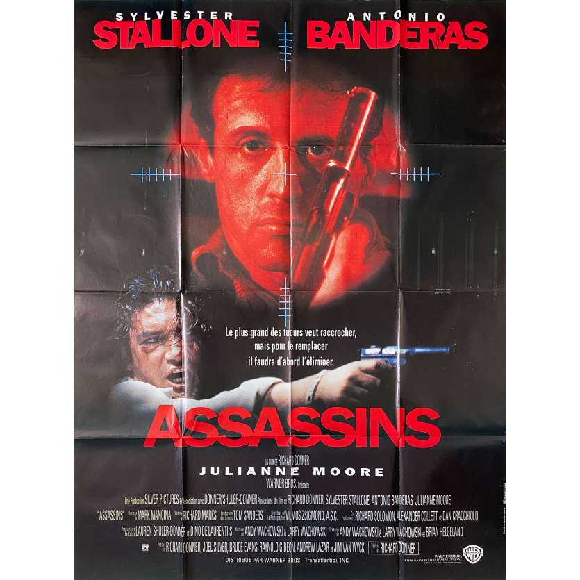ASSASSINS Affiche de film- 120x160 cm. - 1995 - Sylvester Stallone, Richard Donner