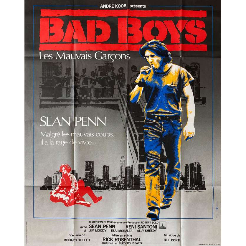 BAD BOYS Affiche de film- 120x160 cm. - 1995 - Will Smith, Michael Bay