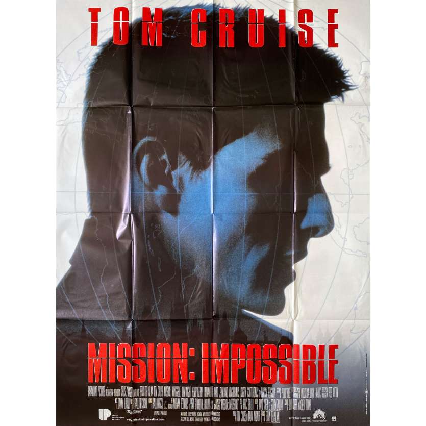 MISSION IMPOSSIBLE Affiche de film- 120x160 cm. - 1996 - Tom Cruise, Brain de Palma