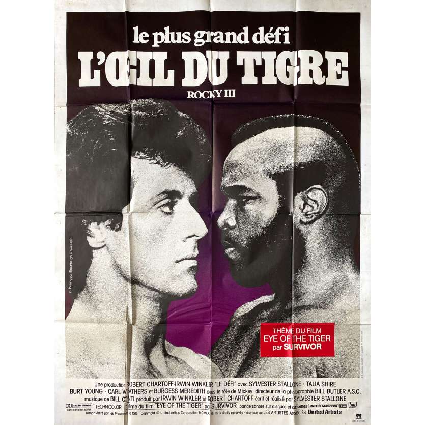 ROCKY 3 Affiche de film- 120x160 cm. - 1982 - Mr. T, Sylvester Stallone
