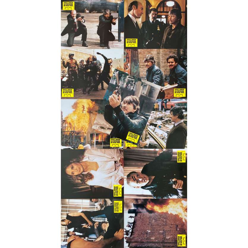 DEATH WISH 3 Lobby Cards x11 - 9x12 in. - 1985 - Michael Winner, Charles Bronson