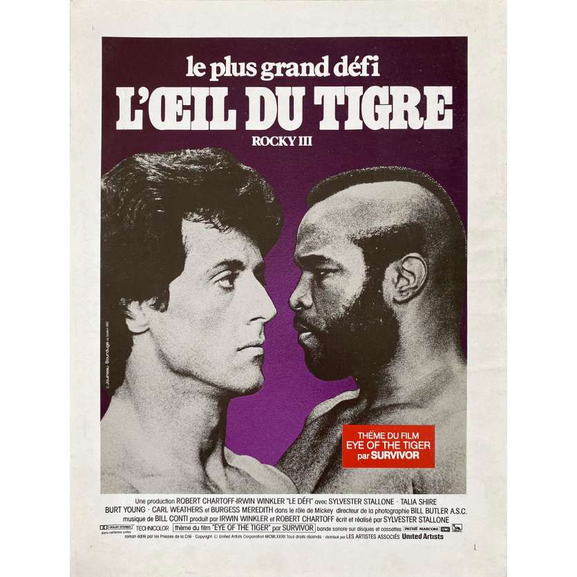 ROCKY 3 Synopsis 2p - 21x30 cm. - 1982 - Mr. T, Sylvester Stallone