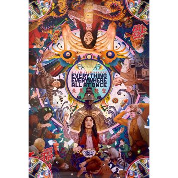 EVERYTHING EVERYWHERE ALL AT ONCE Affiche de film US/Intl - 69x102 - 2022 - Michelle Yeoh, Jamie Lee Curtis