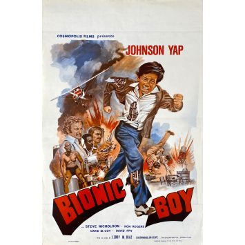 THE BIONIC BOY Movie Poster- 14x21 in. - 1977 - Leody M. Diaz, Johnson Yap