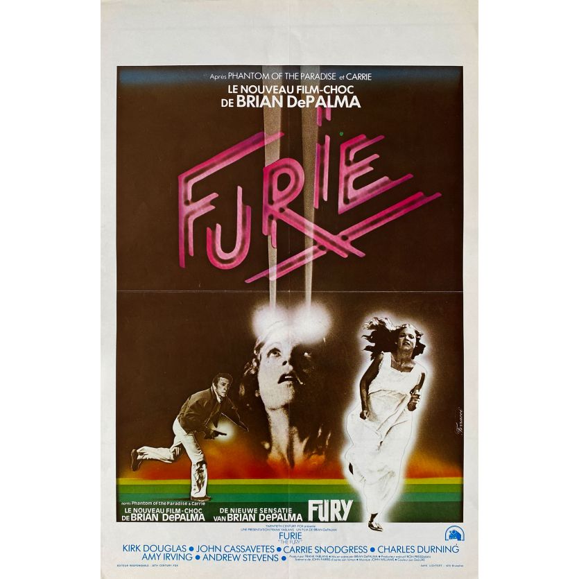 FURIE Affiche de film- 35x55 cm. - 1978 - Kirk Douglas, Brian de Palma