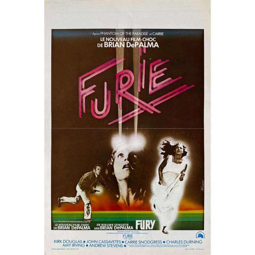 THE FURY Movie Poster- 14x21 in. - 1978 - Brian de Palma, Kirk Douglas