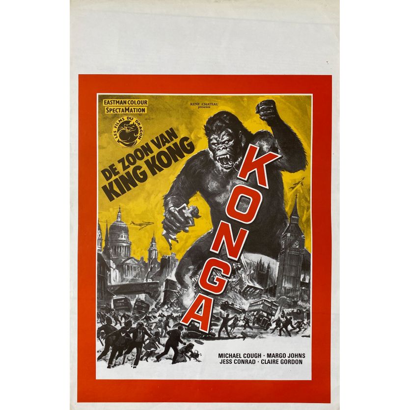 KONGA Movie Poster- 14x21 in. - 1961 - John Lemont, Michael Gough