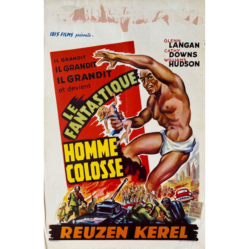 THE AMAZING COLOSSAL MAN Movie Poster- 14x21 in. - 1957/R1960 - Bert I. Gordon, Glenn Langan
